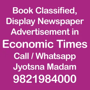 Economic-Times newspaper ad rates rates of ads in Economic-Times newspaper